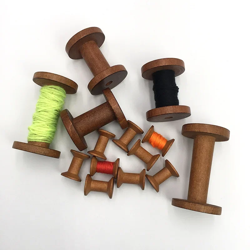 Organza Ribbon Spool - 1Pc Vintage Wooden Spools DIY Reels
