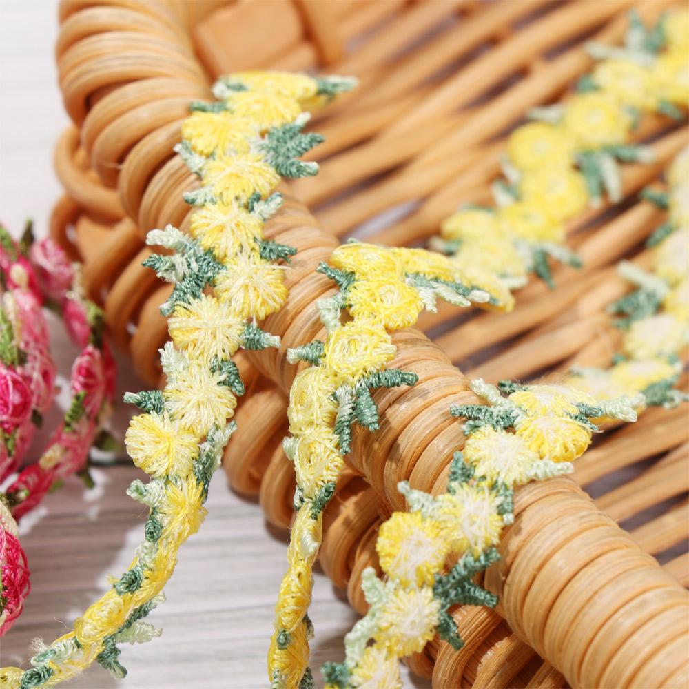 Lace Ribbon Trim - 2Yard Flower Lace Trim Embroidered Ribbon