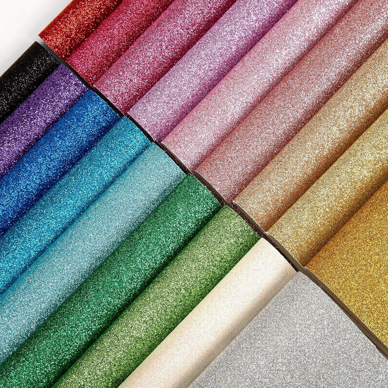 Glitter Vinyl Roll - Sparkly Glitter Shiny Fabric Stick Wallpaper