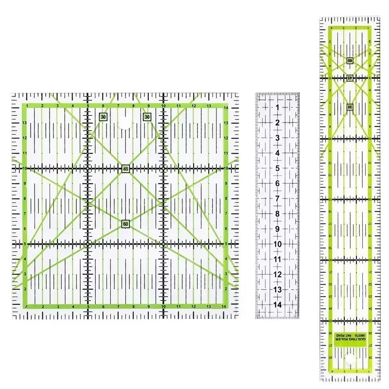 Pom Pom Maker Tool - 1/2pcs 15cm Quilting Patchwork Ruler Fabric