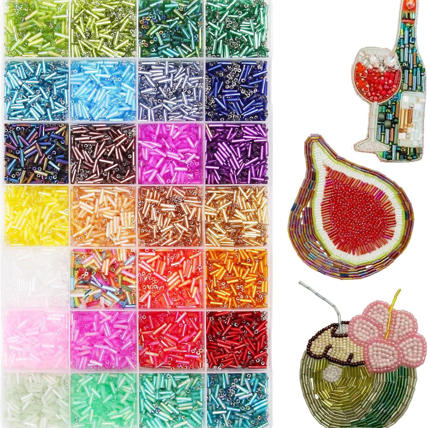 Embroidery Craft - About 6720Pcs/Box 7mm 28 Colors of