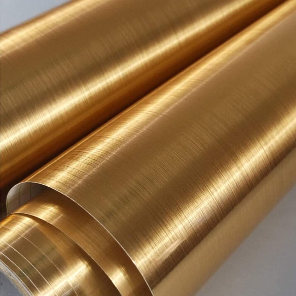 Gold Wallpaper Self-Adhesive C - مراجعة Glitter Vinyl Roll وسعره