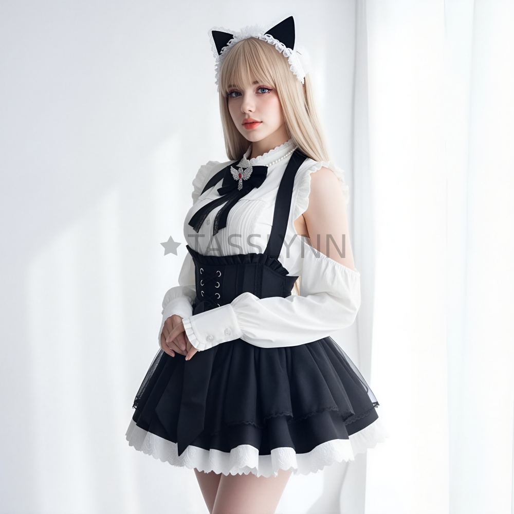 Cat Ear Nun Maid Dress Women's - مراجعة Embellish Knit وسعره