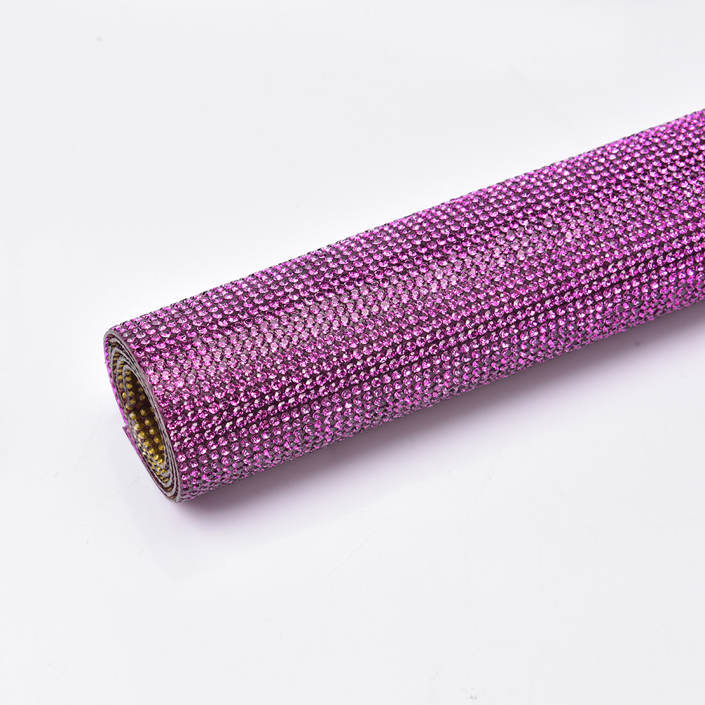 Fuchsia Rhinestone Sticker Tri - مراجعة Hotfix Rhinestone Sheet وسعره