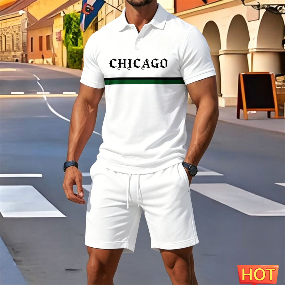 Summer man 2 piece outfits Men - مراجعة Embellish Knit وسعره