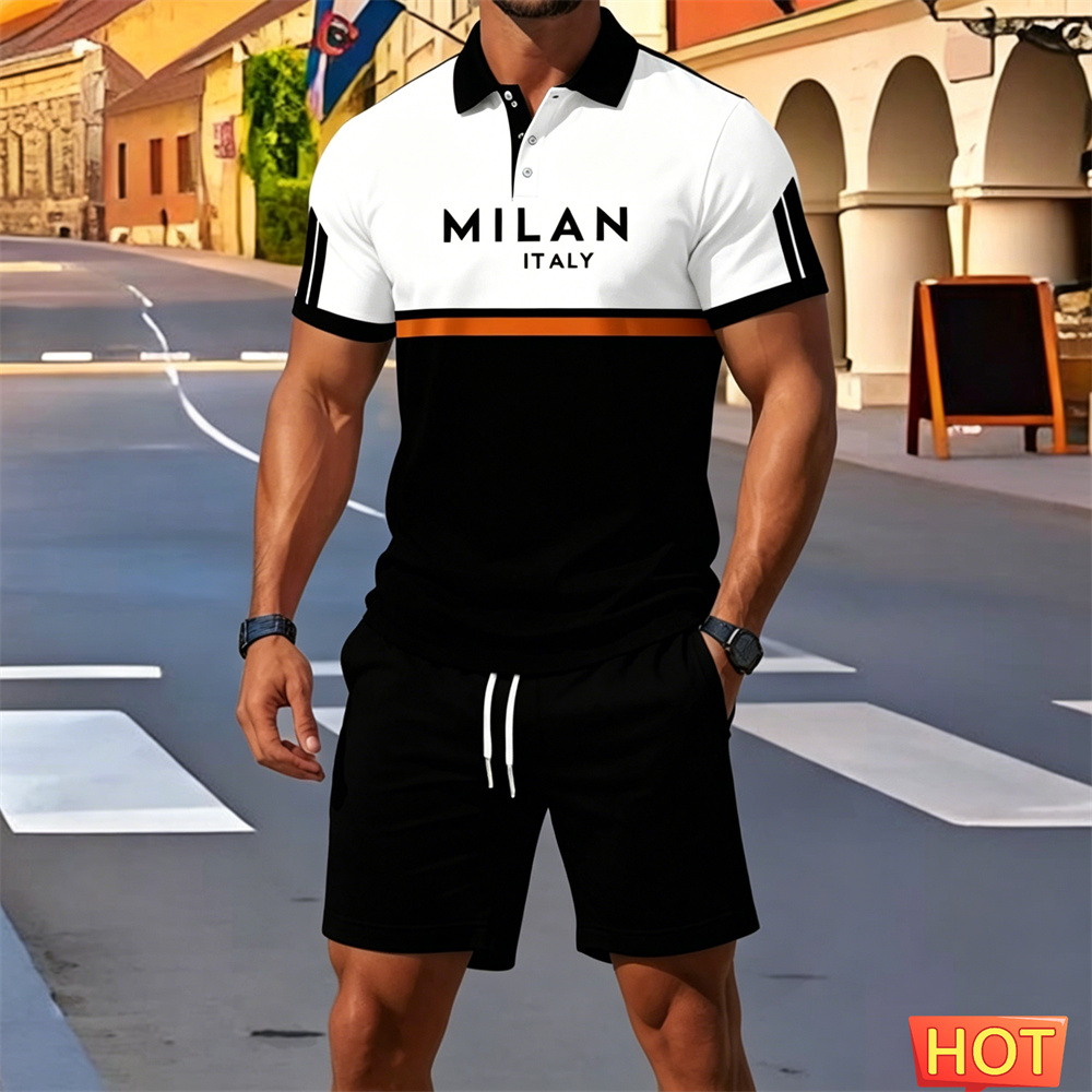 Summer man 2 piece outfits Men - مراجعة Embellish Knit وسعره