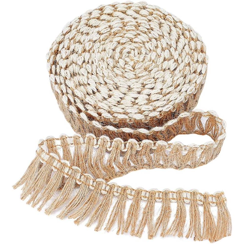 5 Meters Burlap Fringe Tassel  - مراجعة Tassel Fringe Trim وسعره
