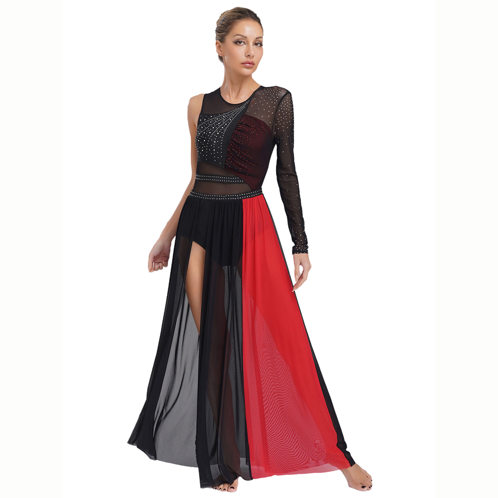Women Lyrical Dance Costume Rh - مراجعة Rhinestone Banding Trim وسعره