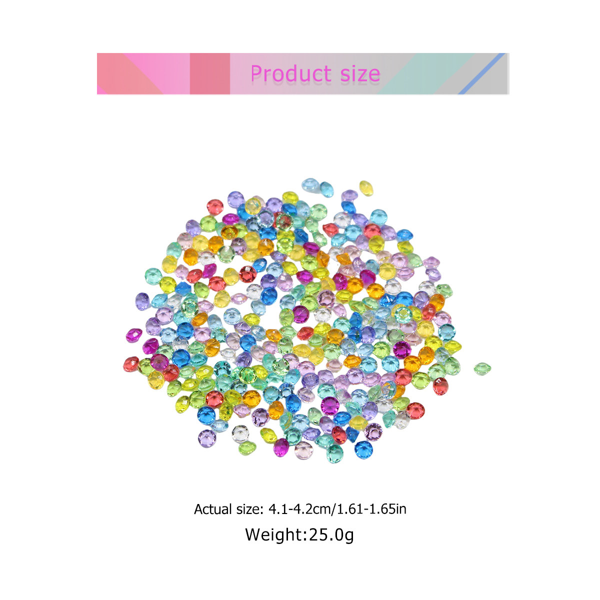 4.5mm Colorful Acrylic Diamond - مراجعة Craft Embellishment وسعره