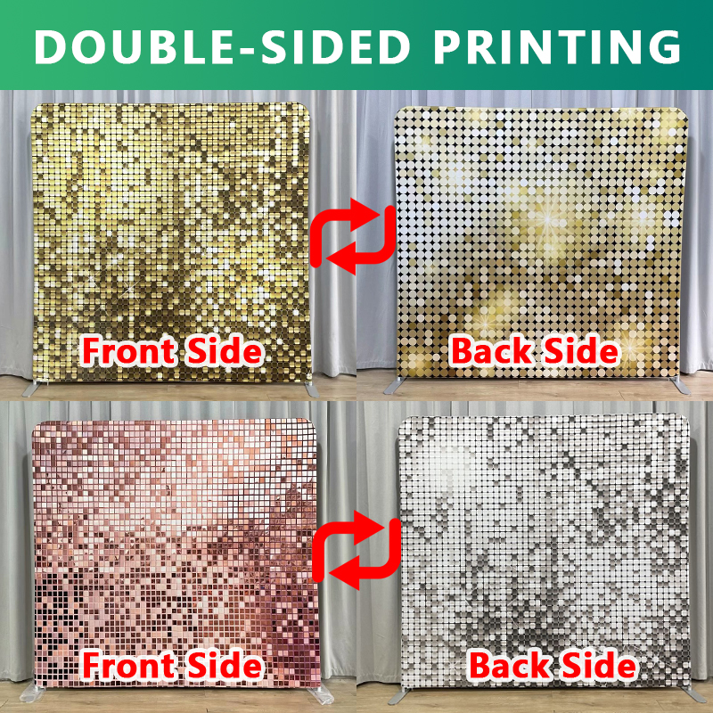 8x8ft Gold Glitter Photo Fabri - مراجعة Sequin Fabric Panel وسعره