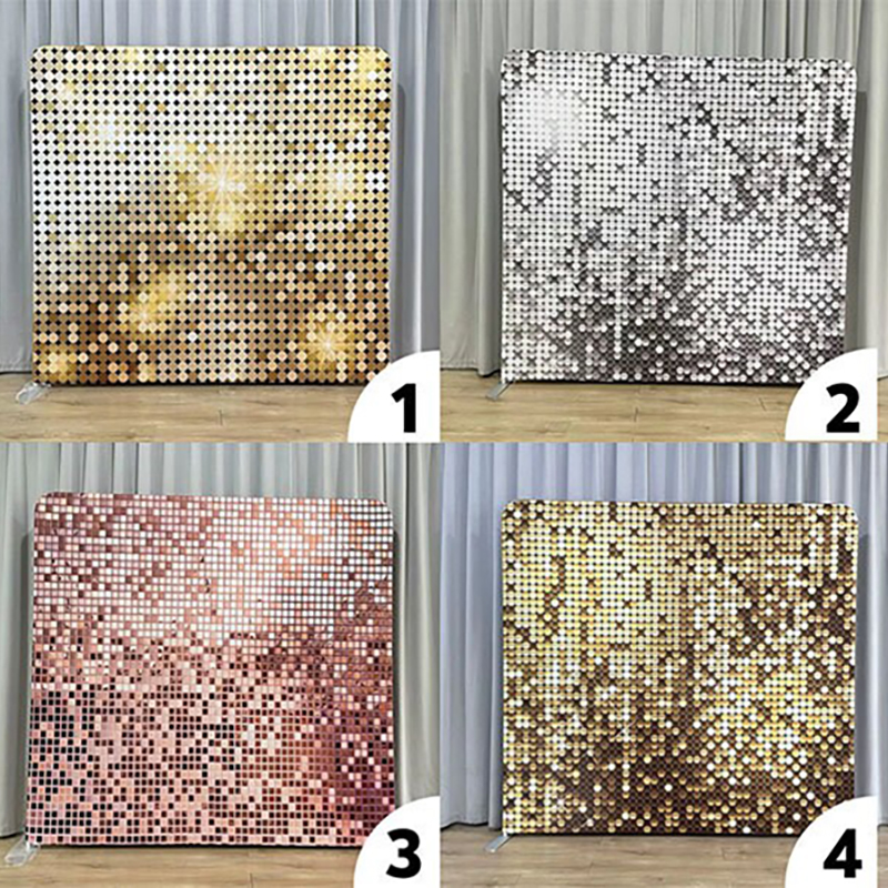 8x8ft Gold Glitter Photo Fabri - مراجعة Sequin Fabric Panel وسعره