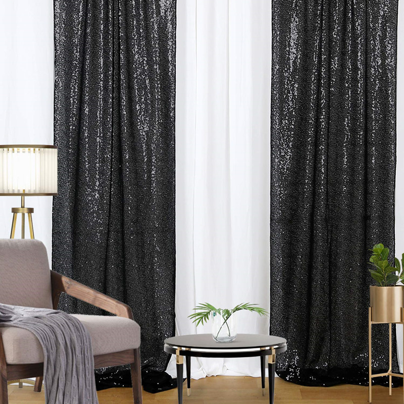 Gold/Silvery Sequin Backdrop C - مراجعة Sequin Fabric Panel وسعره