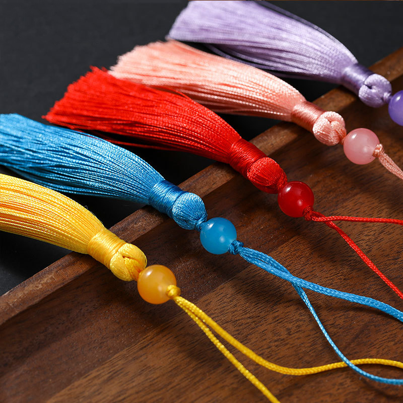 10/5Pcs Polyester Silk Tassel  - مراجعة Beaded Trim Fringe وسعره