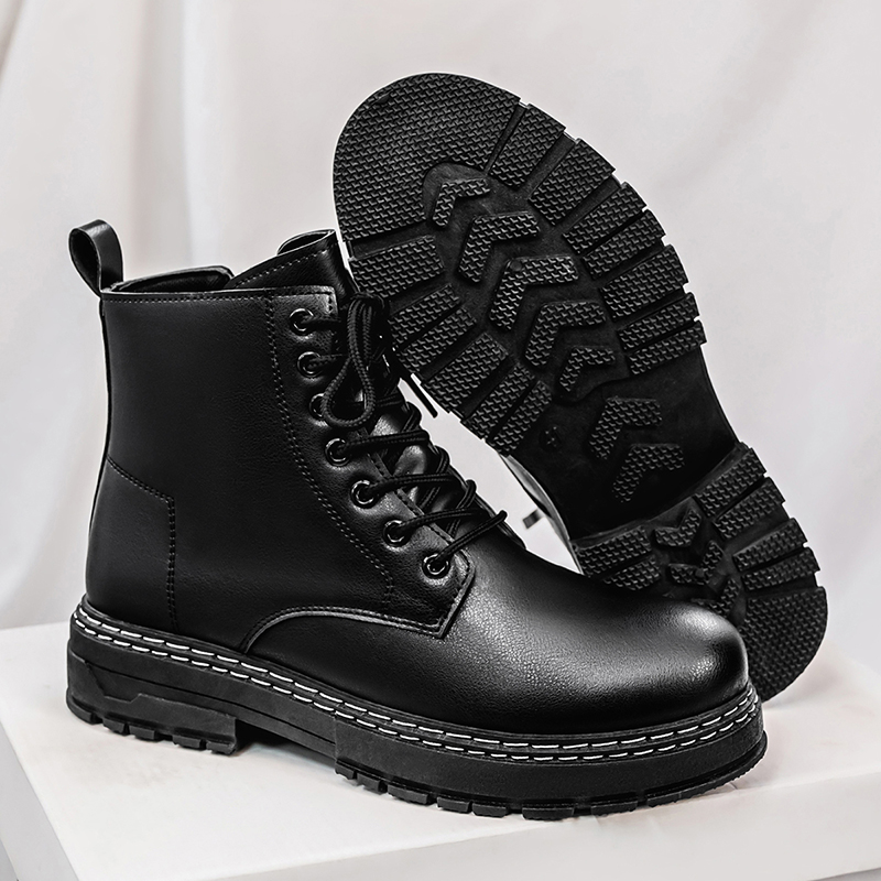 Men's 4-Season Black Patent Le - مراجعة Guipure Lace Panel وسعره