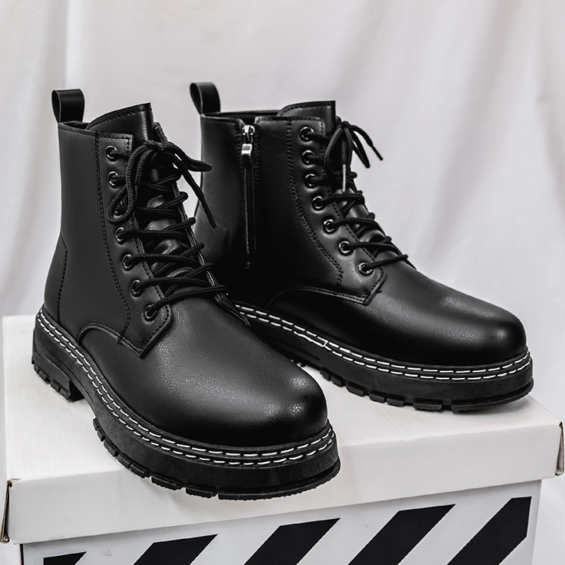 Men's 4-Season Black Patent Le - مراجعة Guipure Lace Panel وسعره