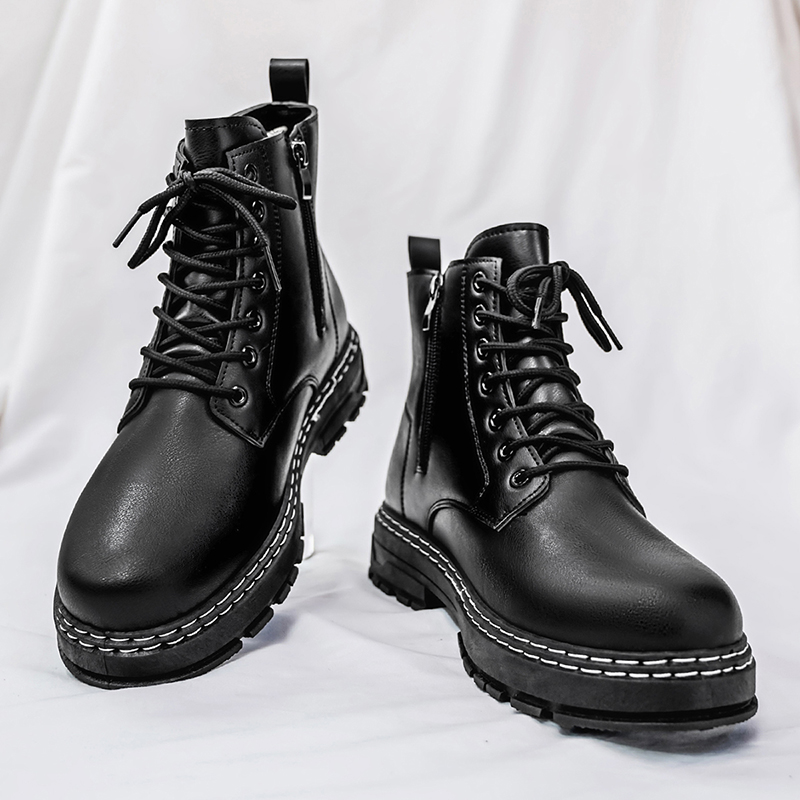 Men's 4-Season Black Patent Le - مراجعة Guipure Lace Panel وسعره