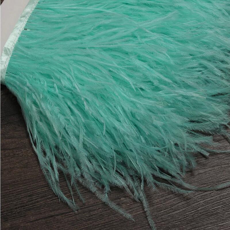 13-18CM 6M Ostrich Feather tri - مراجعة Feather Trim Marabou وسعره