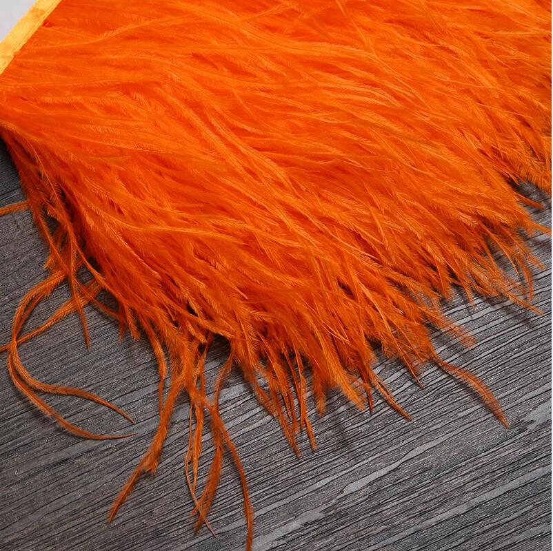13-18CM 6M Ostrich Feather tri - مراجعة Feather Trim Marabou وسعره