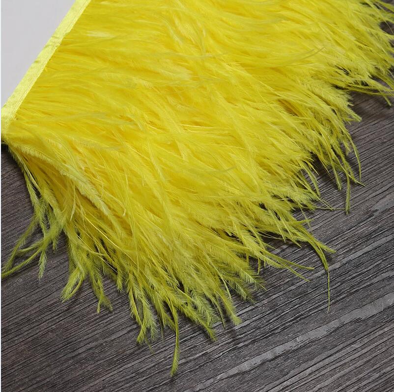 13-18CM 6M Ostrich Feather tri - مراجعة Feather Trim Marabou وسعره
