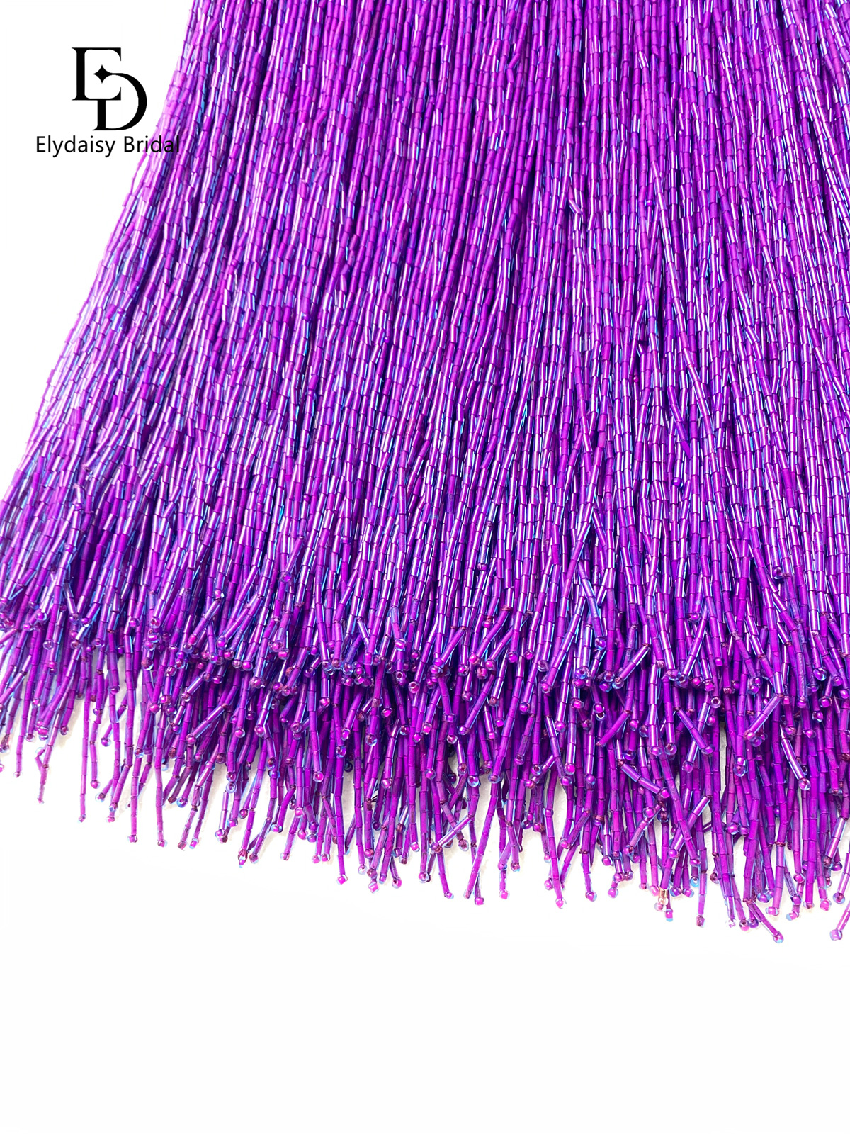 30CM Long Purple Green Black B - مراجعة Fringe Ribbon Sewing وسعره