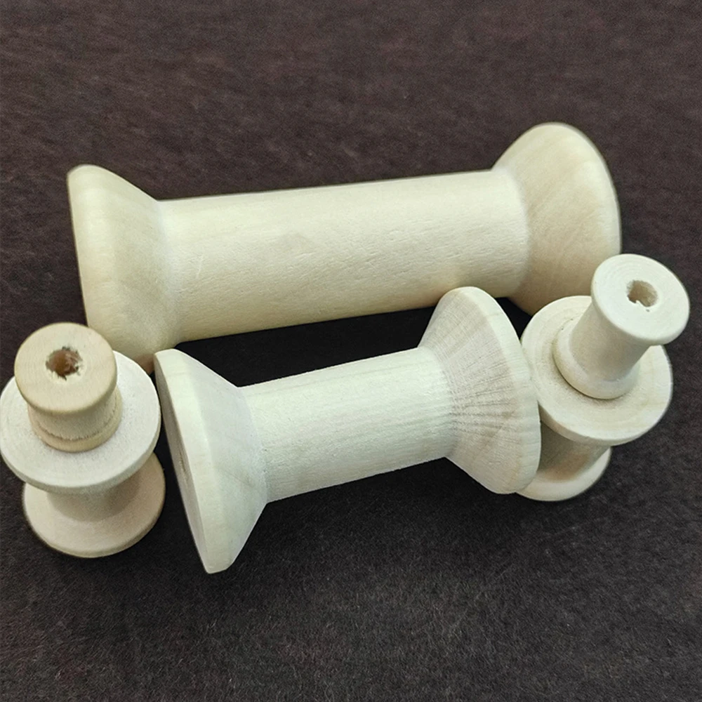 10/5Pcs Mini Wooden Bobbins Em - مراجعة Organza Ribbon Spool وسعره