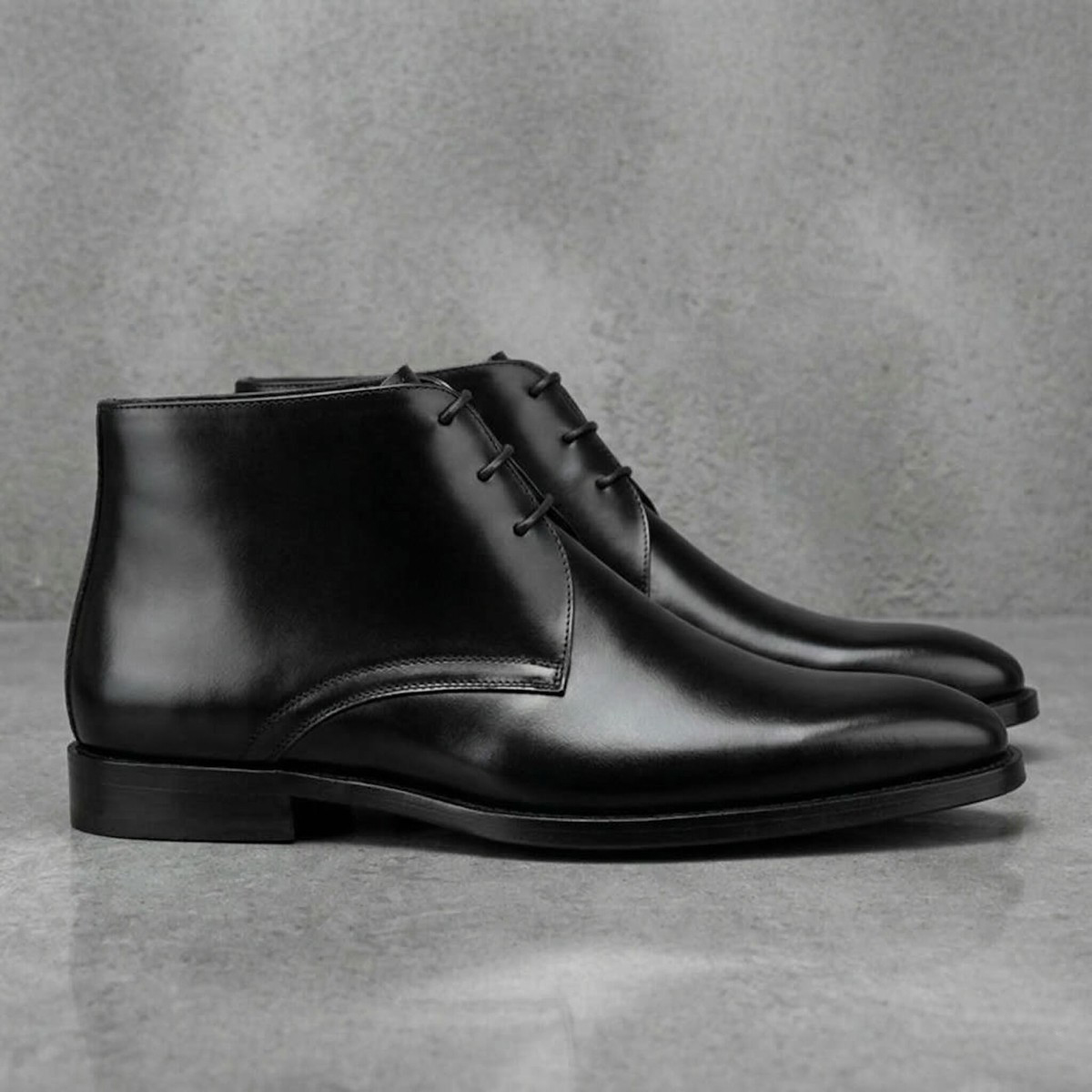 Men's Calf Leather Western Ank - مراجعة Guipure Lace Panel وسعره
