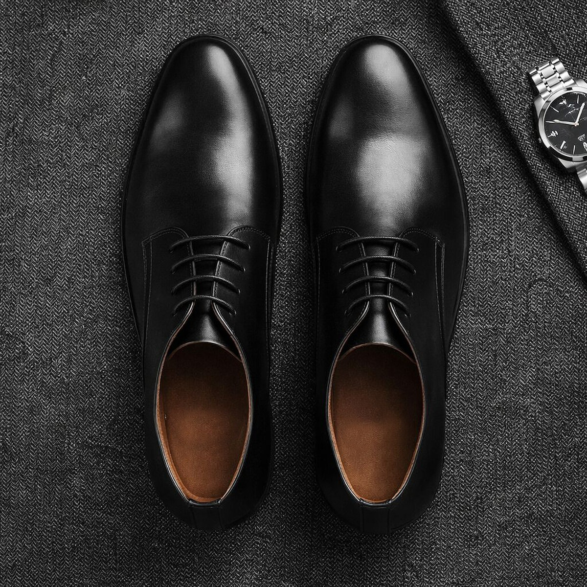 Men's Calf Leather Western Ank - مراجعة Guipure Lace Panel وسعره