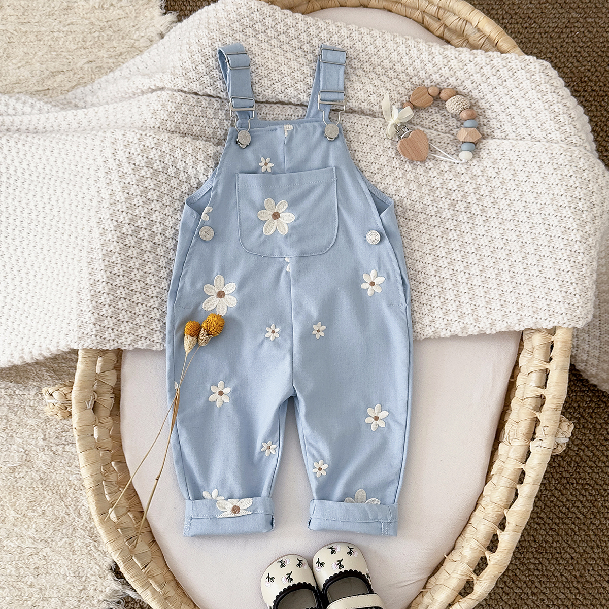 Summer Hot Baby Suspender Pant - مراجعة Embroidery Embellishments وسعره