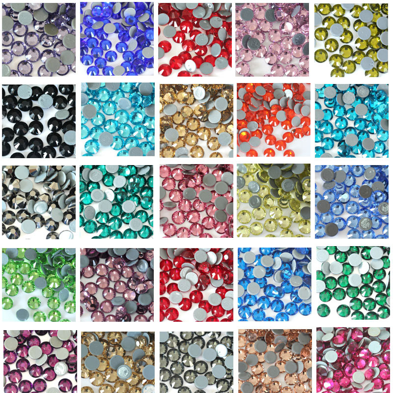 2pc/lot Lotus Rhinestone Iron  - مراجعة Hotfix Rhinestone Sheet وسعره