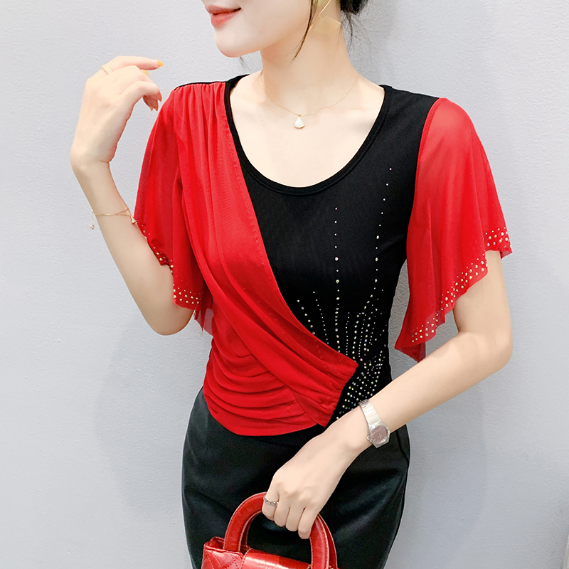 2025 Summer Women's Mesh Top:  - مراجعة Beaded Trim Fringe وسعره