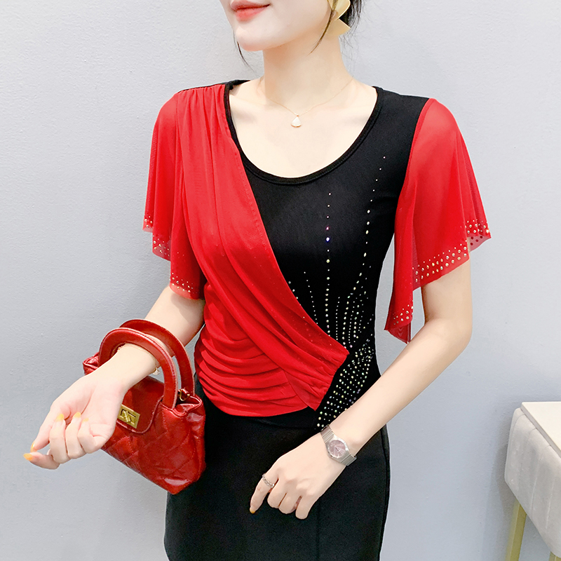 2025 Summer Women's Mesh Top:  - مراجعة Beaded Trim Fringe وسعره