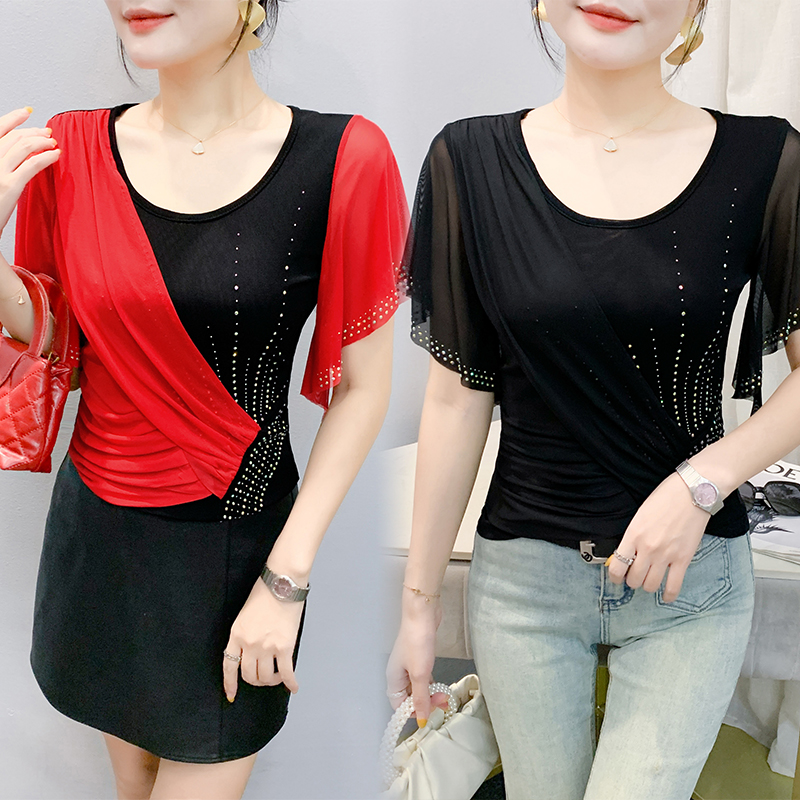 2025 Summer Women's Mesh Top:  - مراجعة Beaded Trim Fringe وسعره