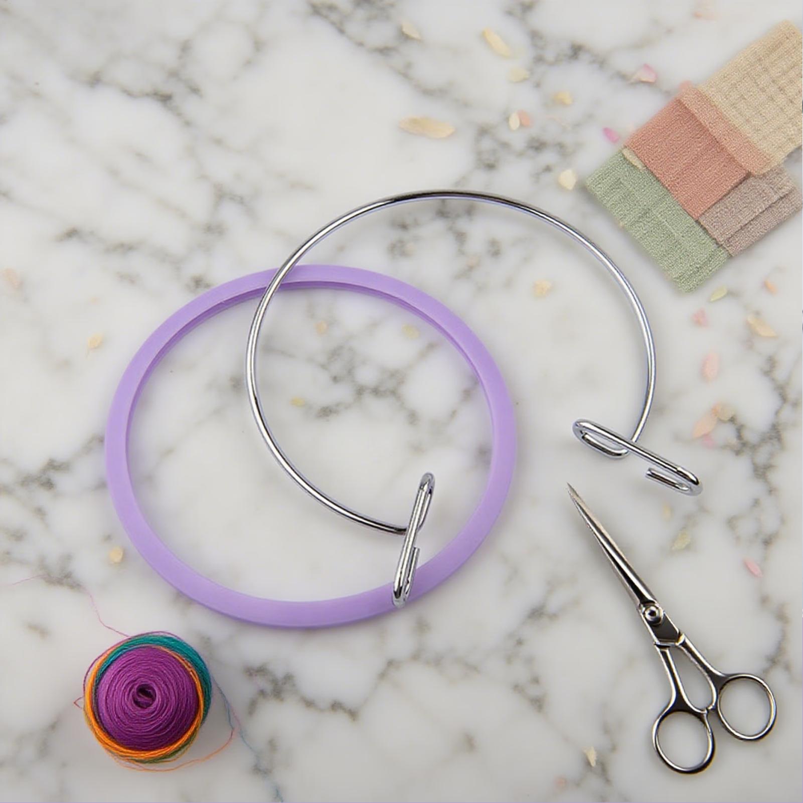 Hoop For Cross Stitching Metal - مراجعة Embroidery Embellishments وسعره