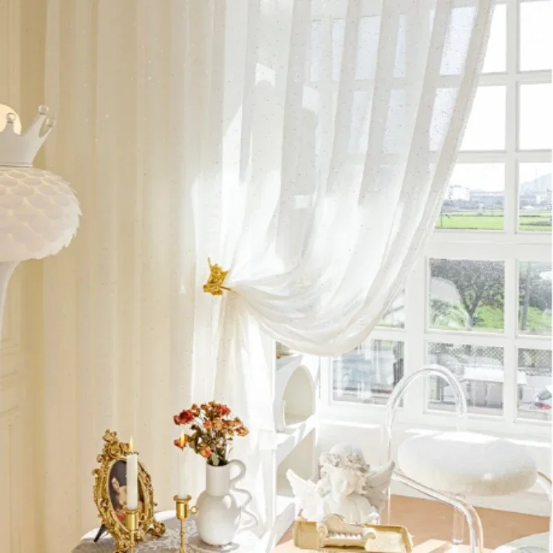 French Sheer Curtains for Livi - مراجعة Sequin Fabric Panel وسعره