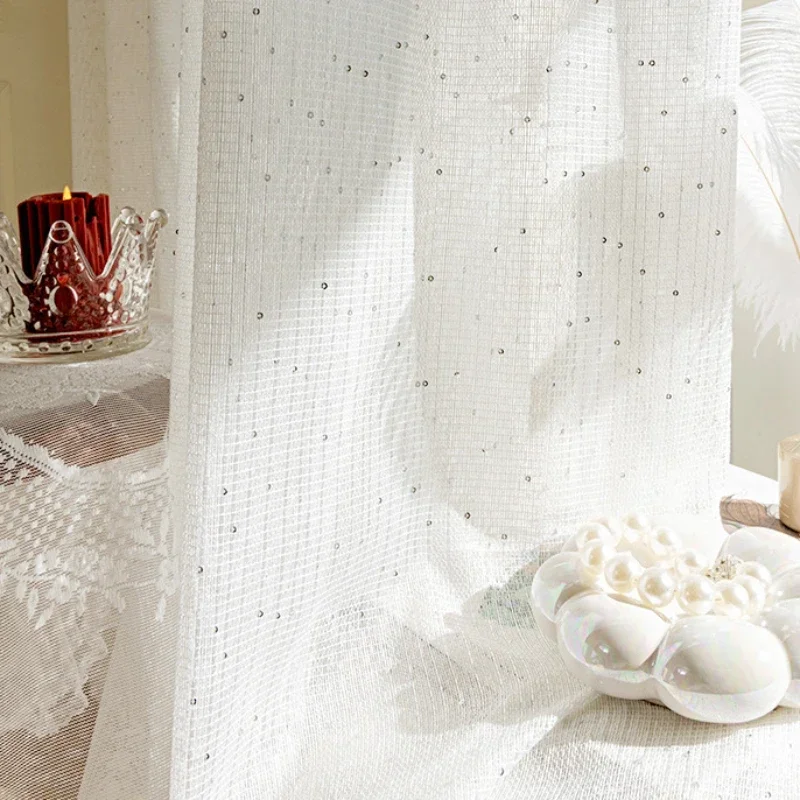 French Sheer Curtains for Livi - مراجعة Sequin Fabric Panel وسعره