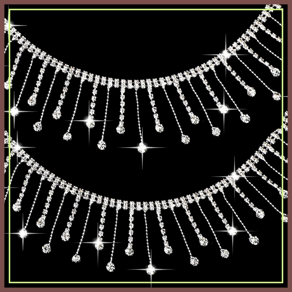2 Yards Rhinestone Fringe Trim - مراجعة Tassel Fringe Trim وسعره