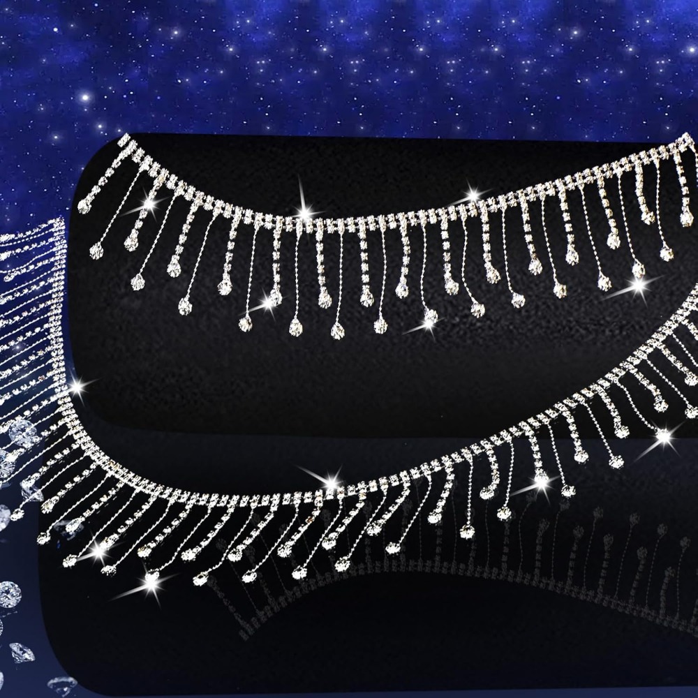 2 Yards Rhinestone Fringe Trim - مراجعة Tassel Fringe Trim وسعره