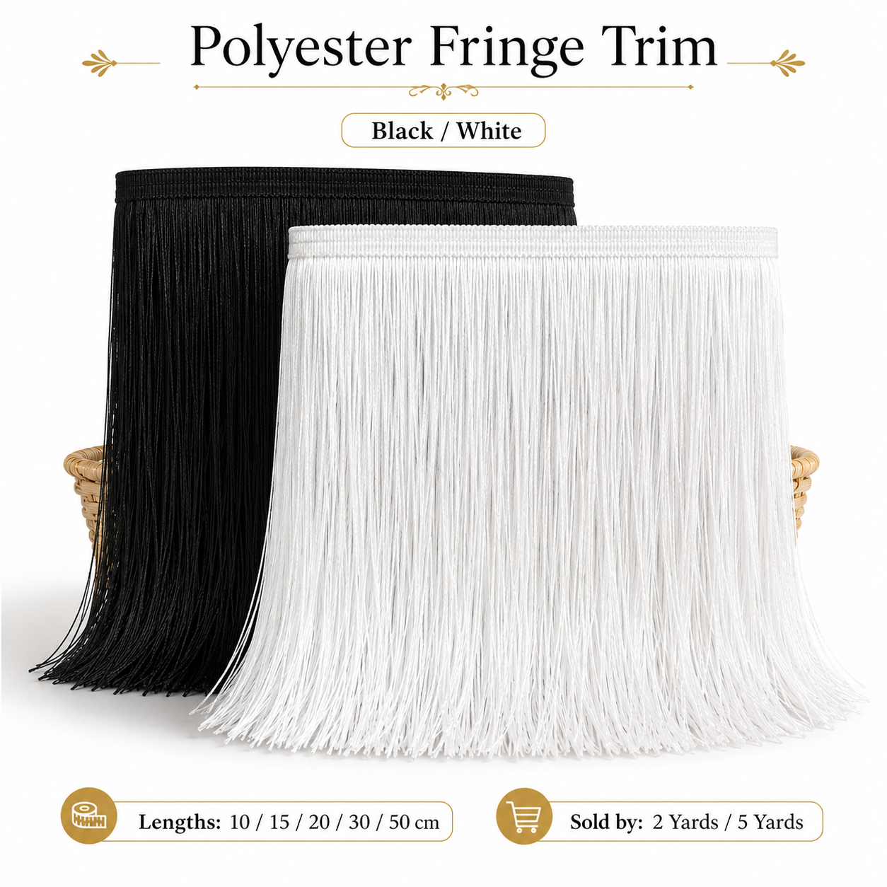 5Yards 10-50cm Polyester Fring - مراجعة Fringe Ribbon Sewing وسعره
