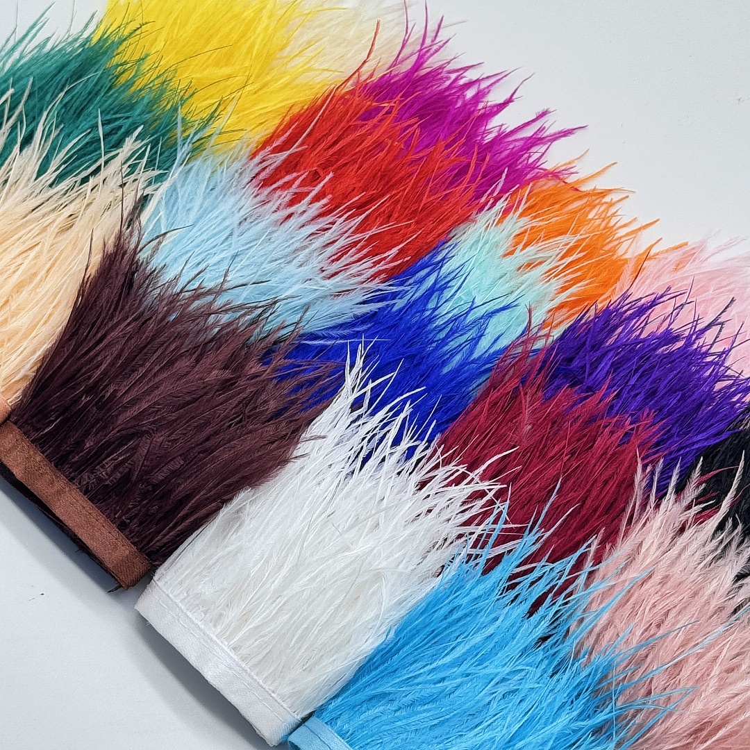 100CM Natural ostrich Feather  - مراجعة Feather Trim Marabou وسعره