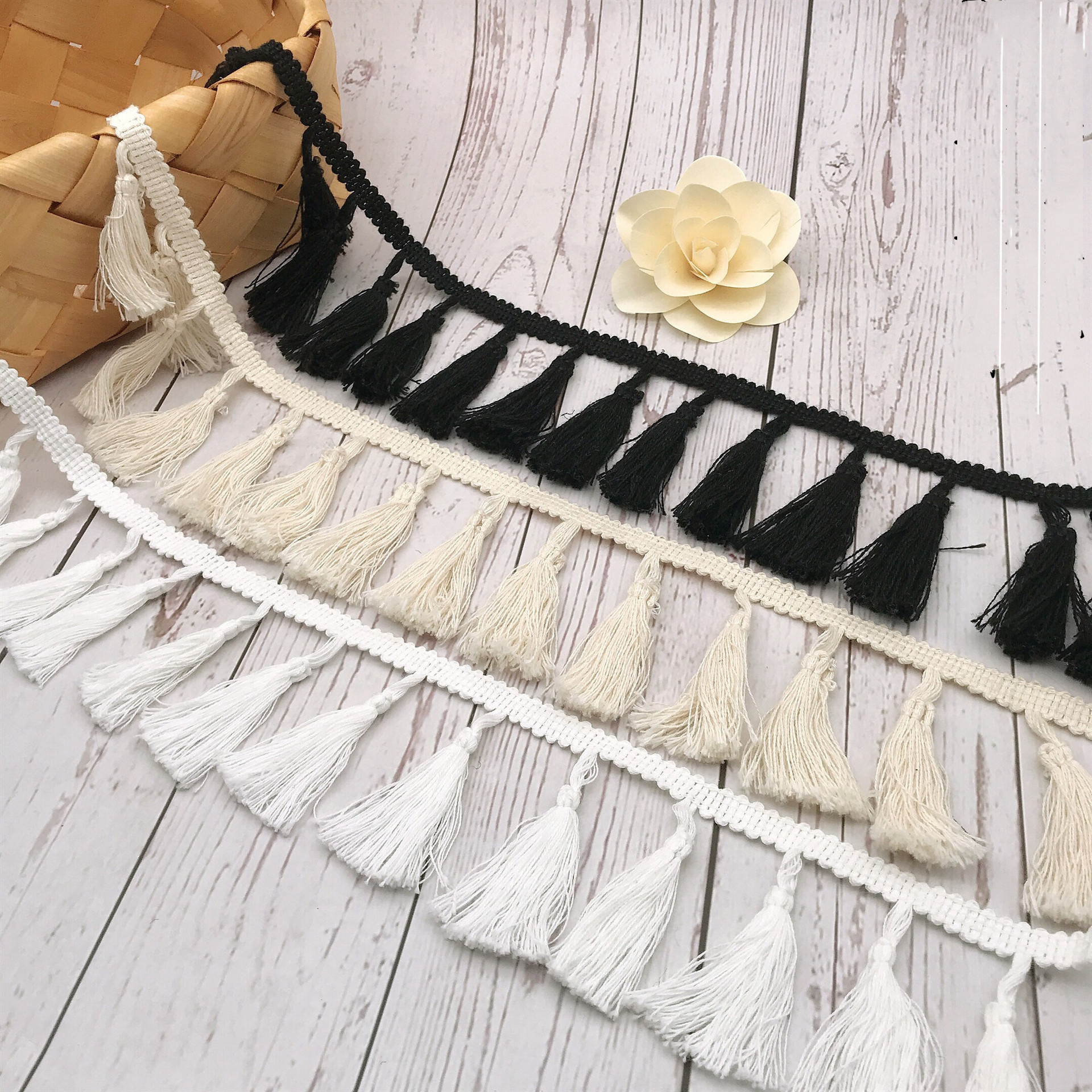 3Yards/Lot Cotton Fabrics Brai - مراجعة Lace Ribbon Trim وسعره