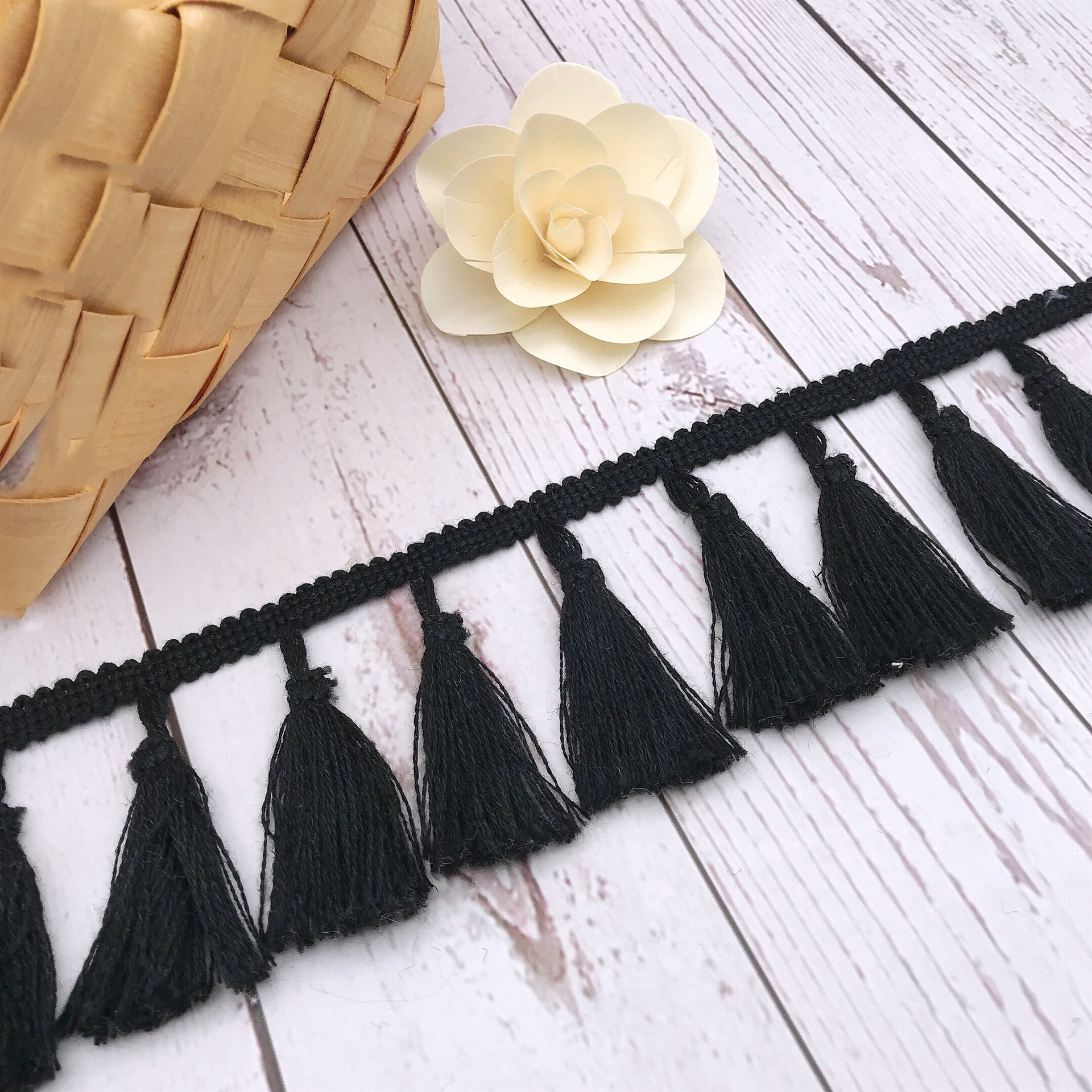 3Yards/Lot Cotton Fabrics Brai - مراجعة Lace Ribbon Trim وسعره