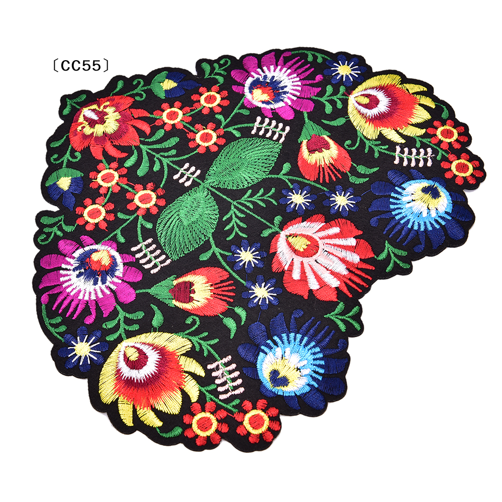 1Pc Heart Shape Flower Embroid - مراجعة Applique Patch Flower وسعره