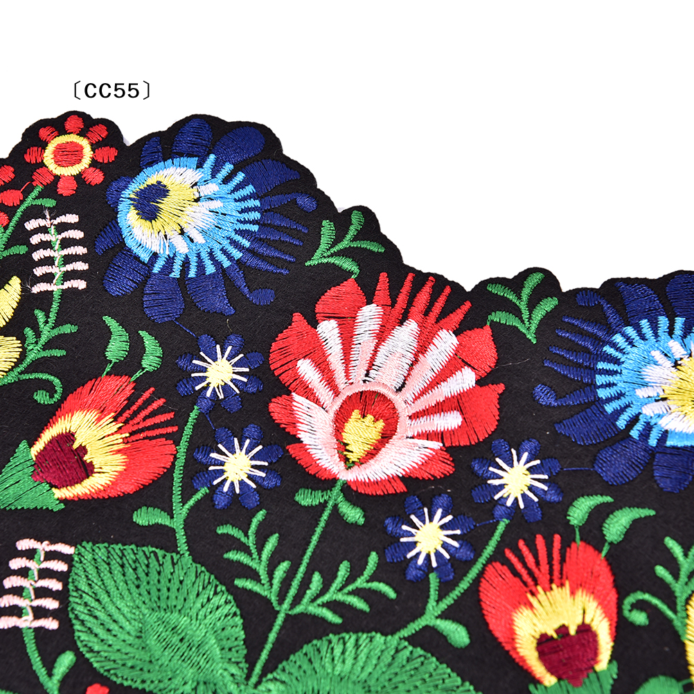 1Pc Heart Shape Flower Embroid - مراجعة Applique Patch Flower وسعره