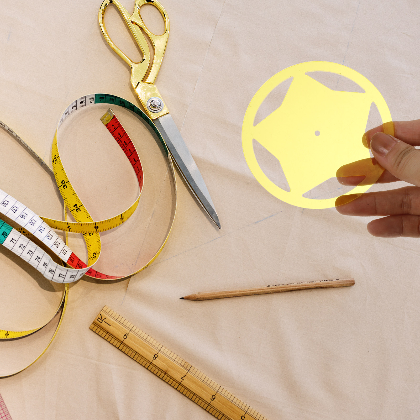 5Pcs Quilting Template Acrylic - مراجعة Embroidery Craft وسعره