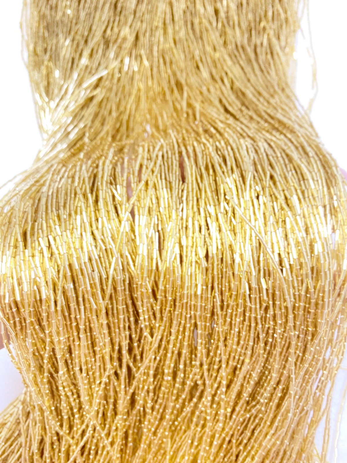 100cm Length Gold Red Crystal  - مراجعة Beaded Trim Fringe وسعره