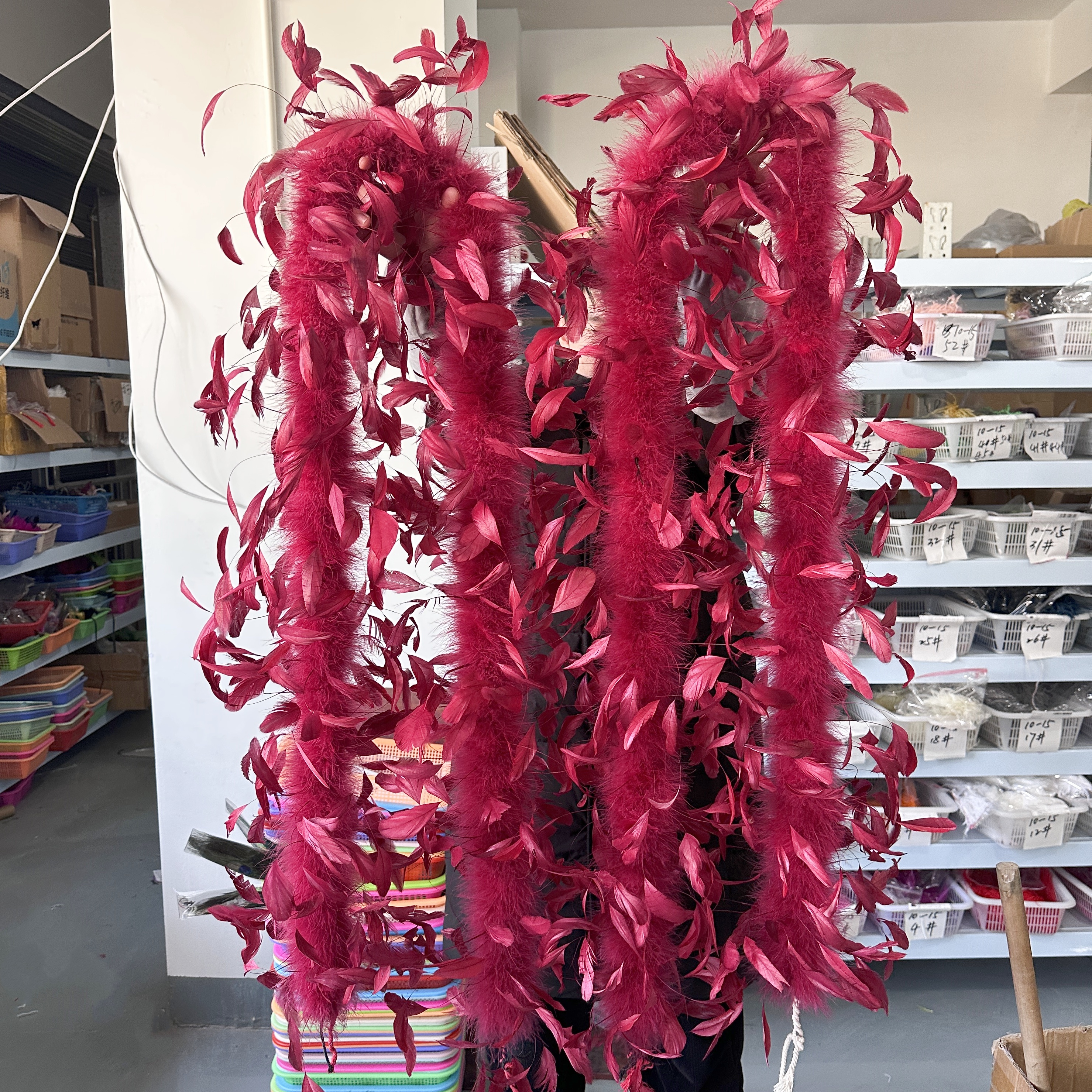 2Meter Burgundy Turkey Marabou - مراجعة Feather Trim Marabou وسعره