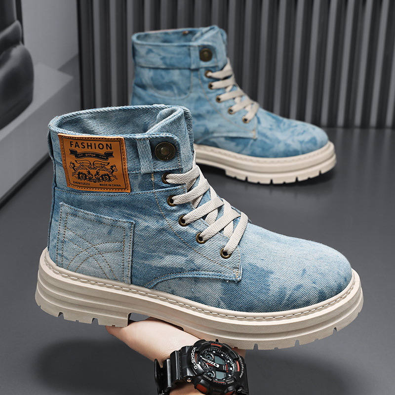 Spring High Top Mens Shoes 202 - مراجعة Guipure Lace Panel وسعره