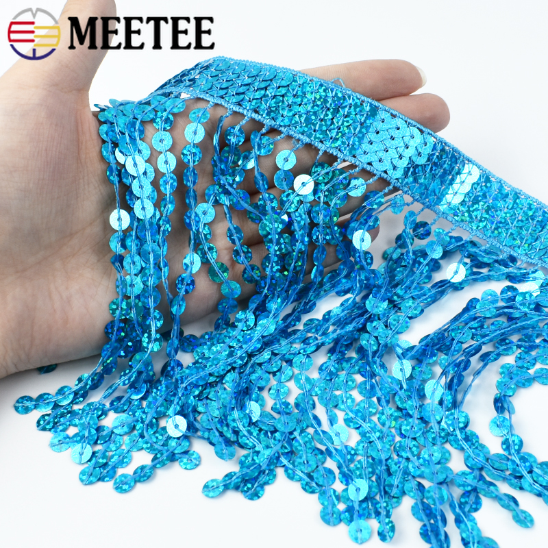 1-5Meters 16cm Sequin Tassel F - مراجعة Fringe Ribbon Sewing وسعره