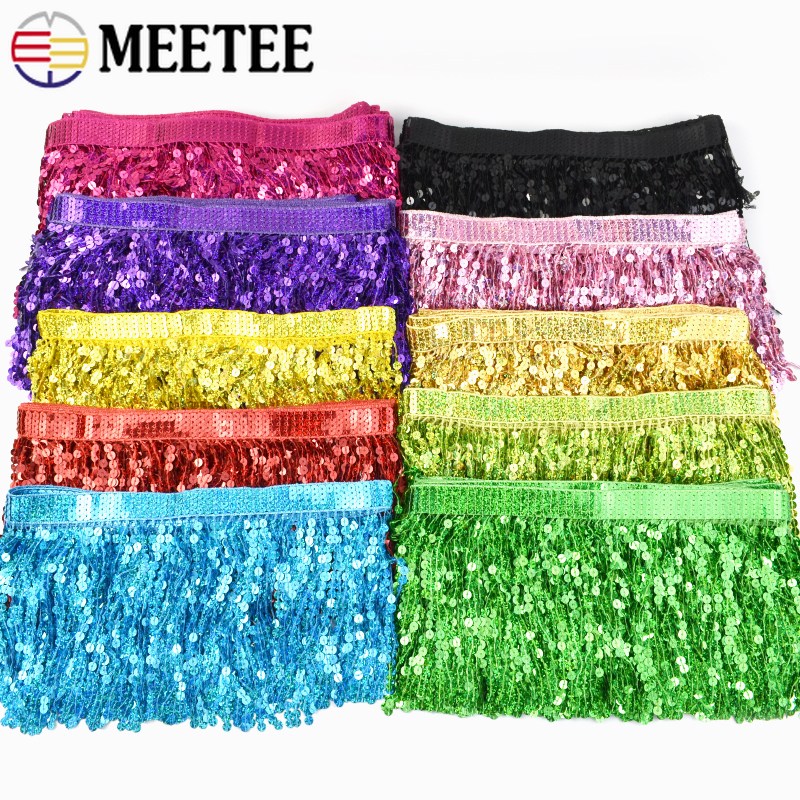 1-5Meters 16cm Sequin Tassel F - مراجعة Fringe Ribbon Sewing وسعره