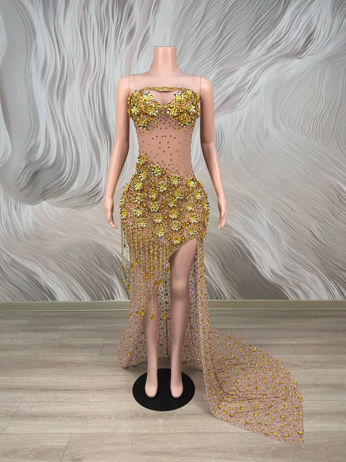 Zanhua Luxury Golden Crystal E - مراجعة Embellish Knit وسعره